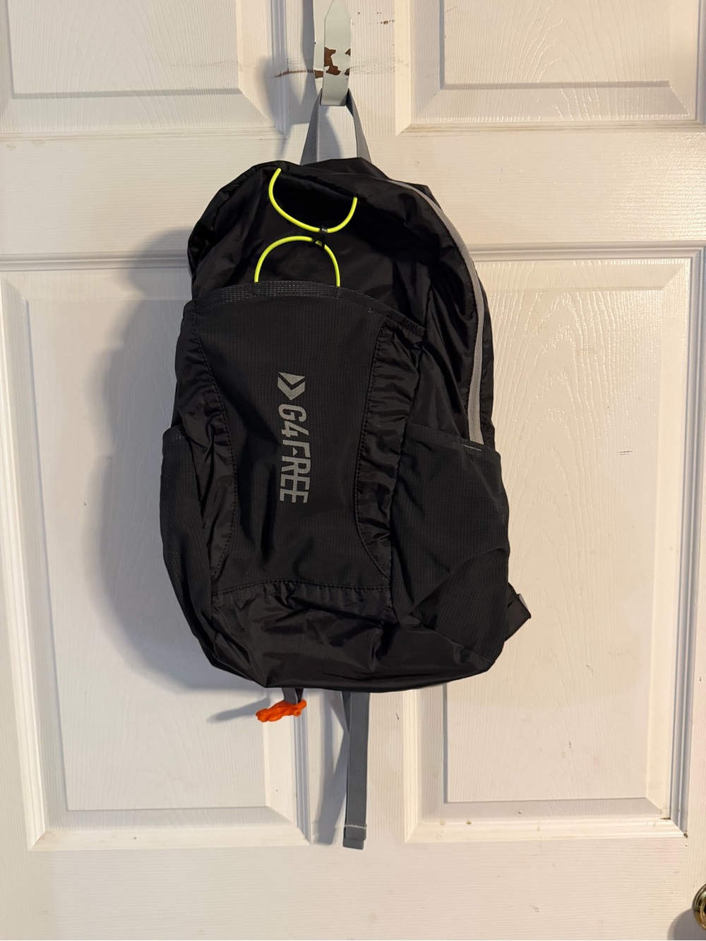 64°FREE Black Men’s Backpack with Neon Yellow Accents